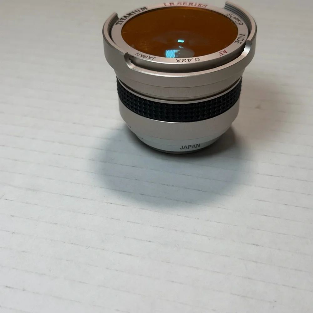 Titanium Camera Lens-I R Super Wide Macro Lens 0.42X AF Made in Japan